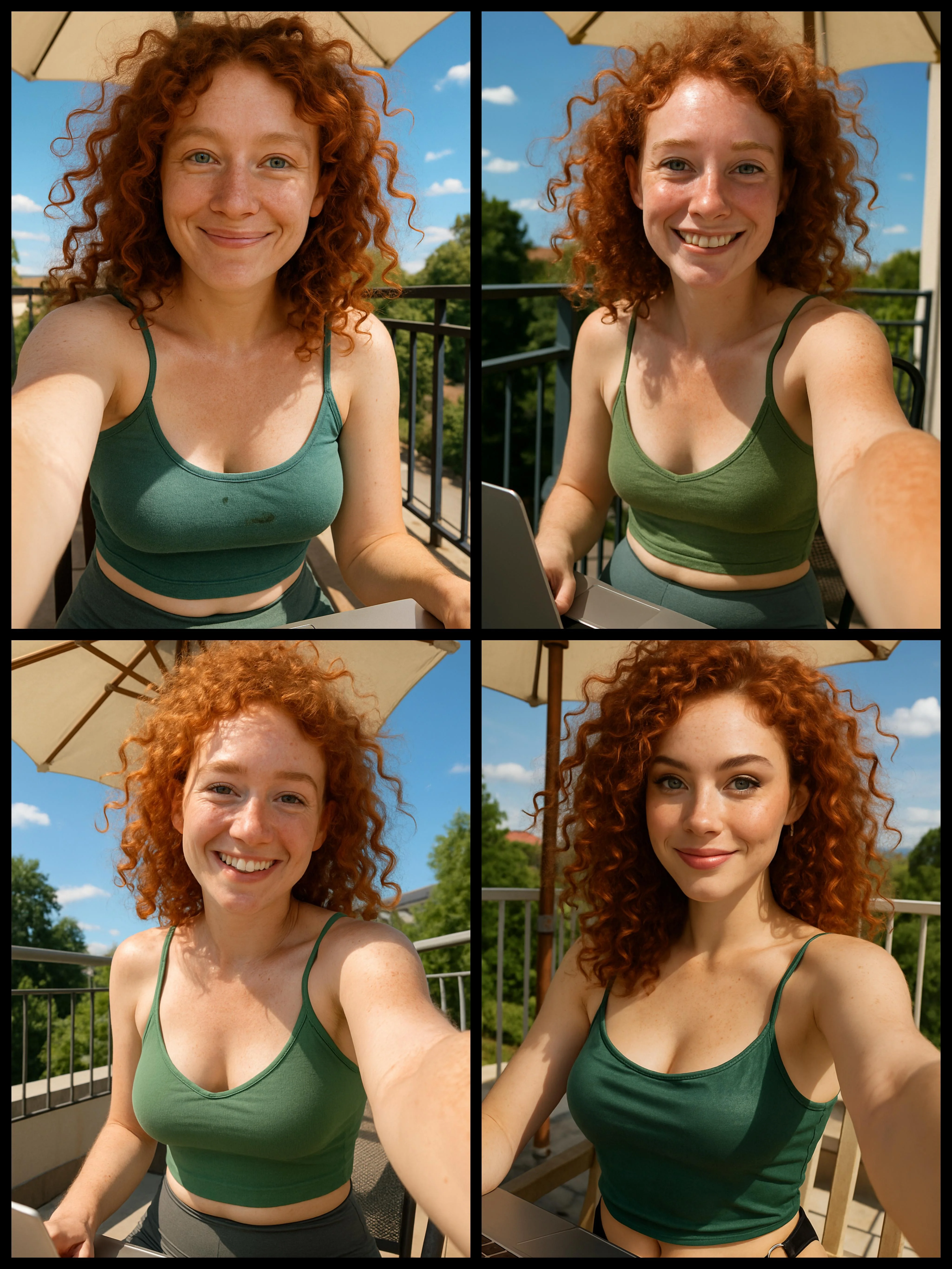 Four Version of a red-haired girl picture 1 of 1