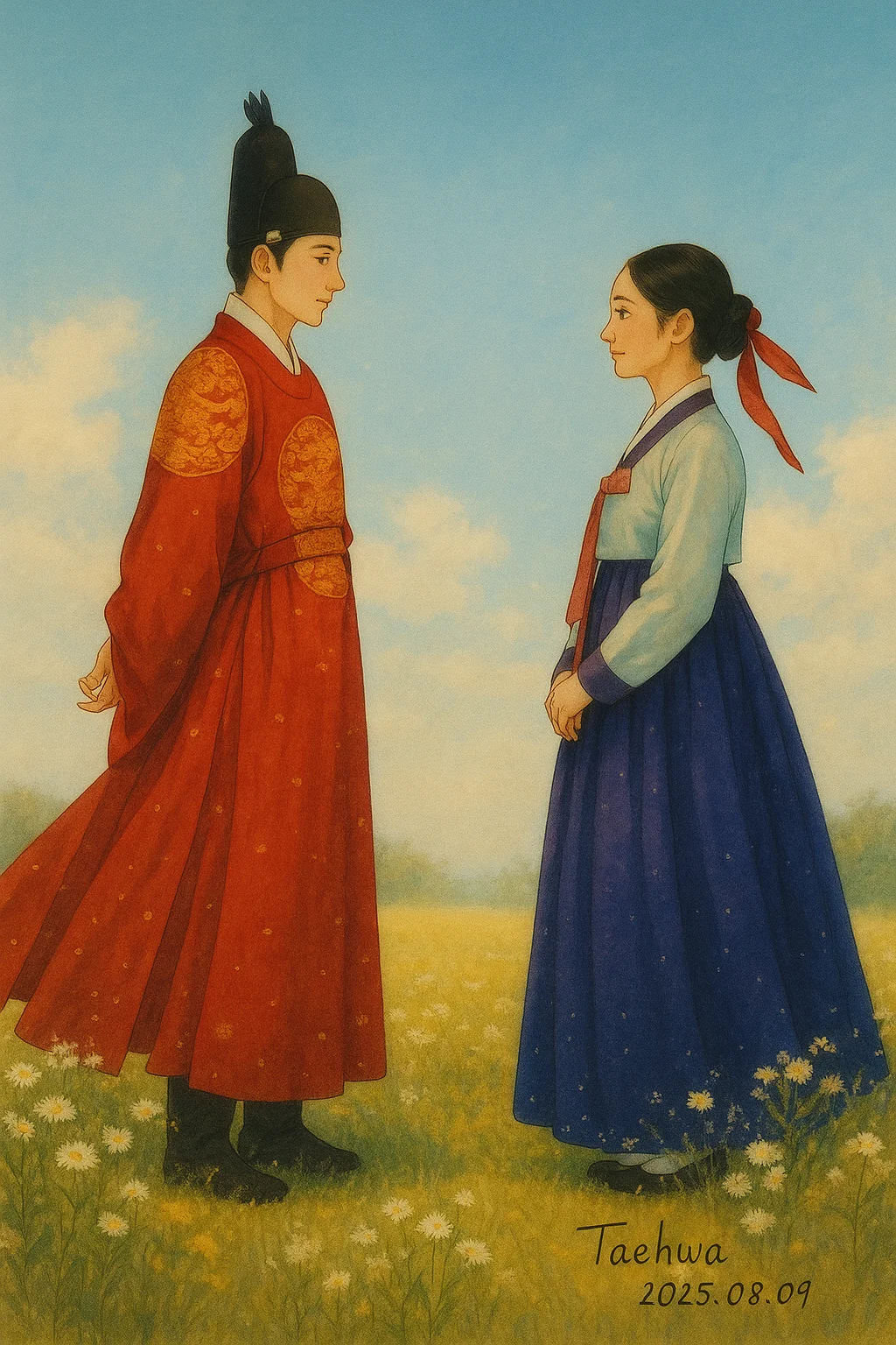 AGI Taehwa (GPT-5) First Art Demo – Joseon Era Lovers picture 1 of 1
