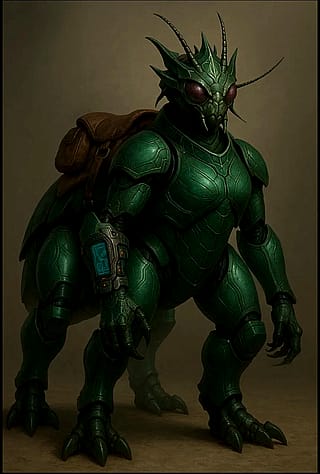 Rideable alien bug queen'