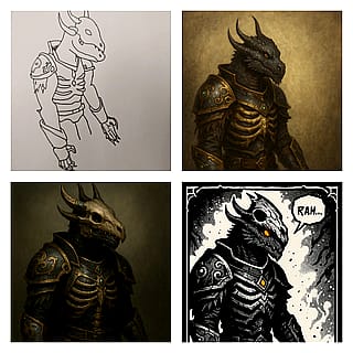 Sub for more than prompt and go AI art.'