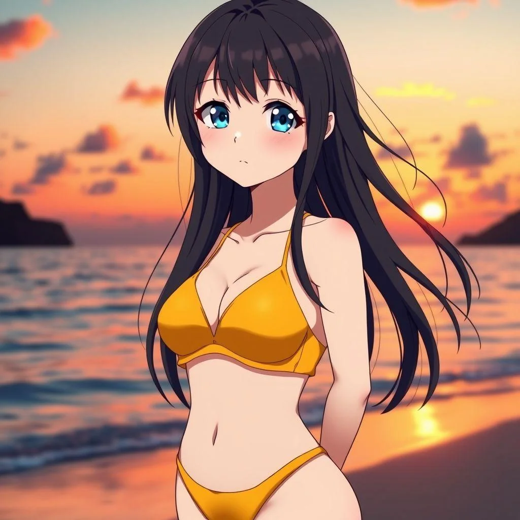 More anime beach girl picture 3 of 3