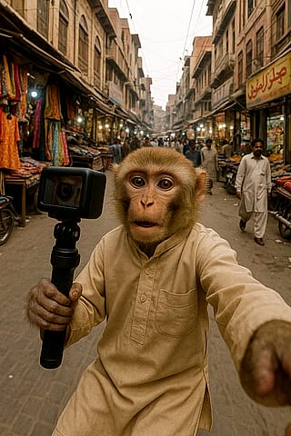 First monkey vlogger in 4K.'