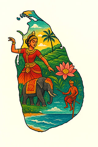 Sri Lanka in AI Art – A Celebration of Dance, Nature, and Heritage'