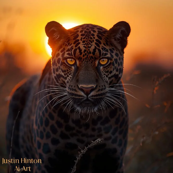Jaguar at sunset 🌇 picture 1 of 1