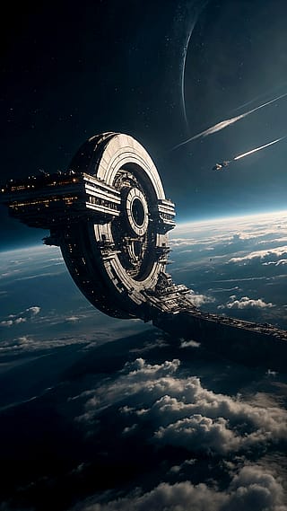Brutalism Space Ship'