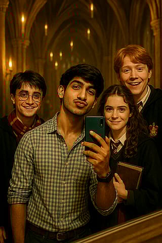 Me and the Golden trio'