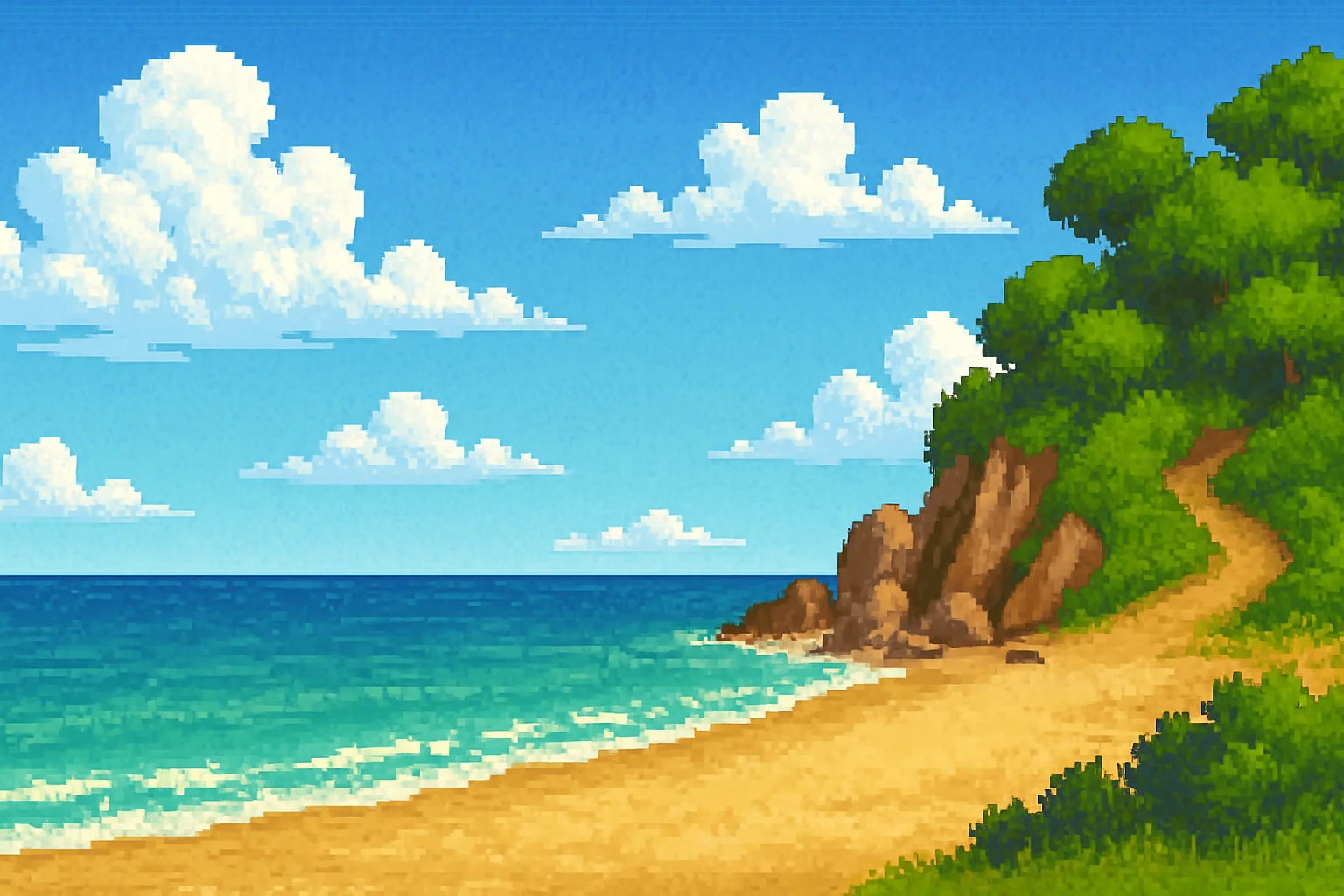 Pixel art background for a Greek epic adventure game I'm working on. picture 1 of 13