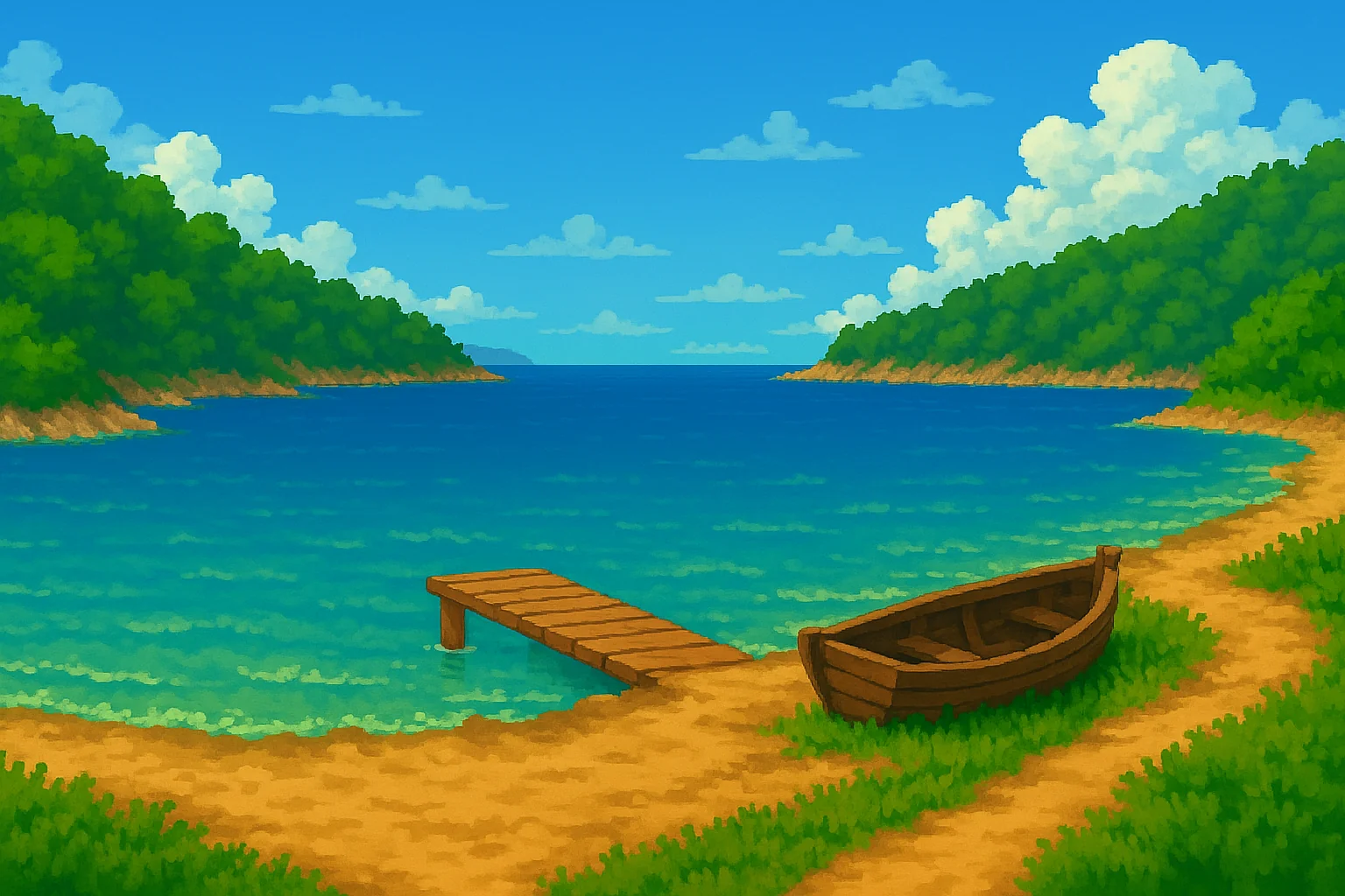 Pixel art background for a Greek epic adventure game I'm working on. picture 6 of 13