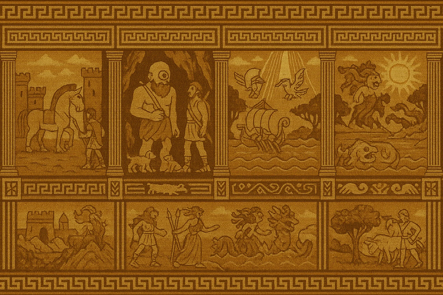 Pixel art background for a Greek epic adventure game I'm working on. picture 11 of 13