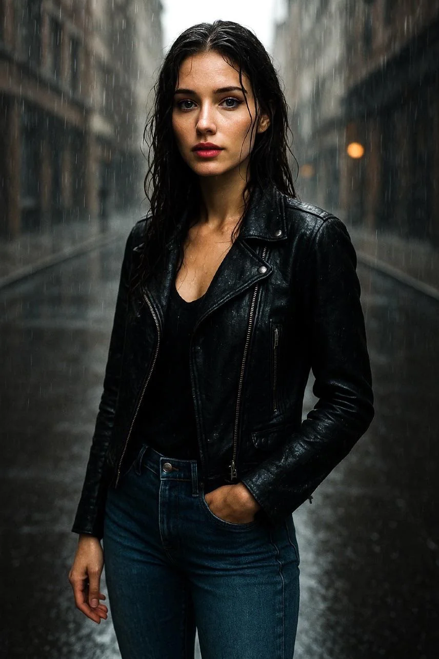 ”Grace in the rain — beauty that shines through every storm.” picture 1 of 1