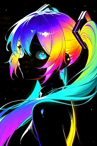 If you could have just one colorful thing on your whole body while everything else stays black, what would it be?'