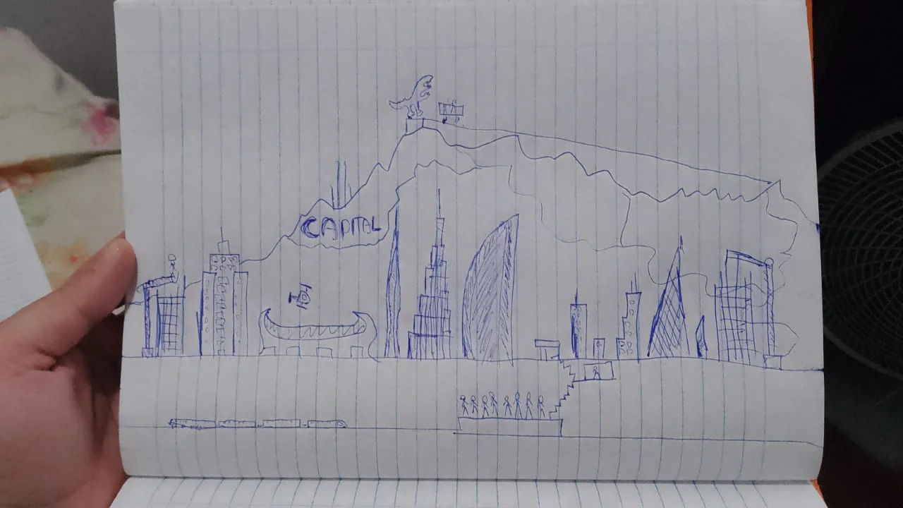 Found some skyline drawings I used to do when I was bored in highschool 10 years ago picture 1 of 6