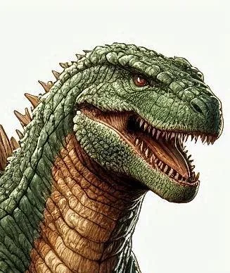Used AI to reimagine Godzilla as a retro dinosaur. And even as an action figure. picture 2 of 9