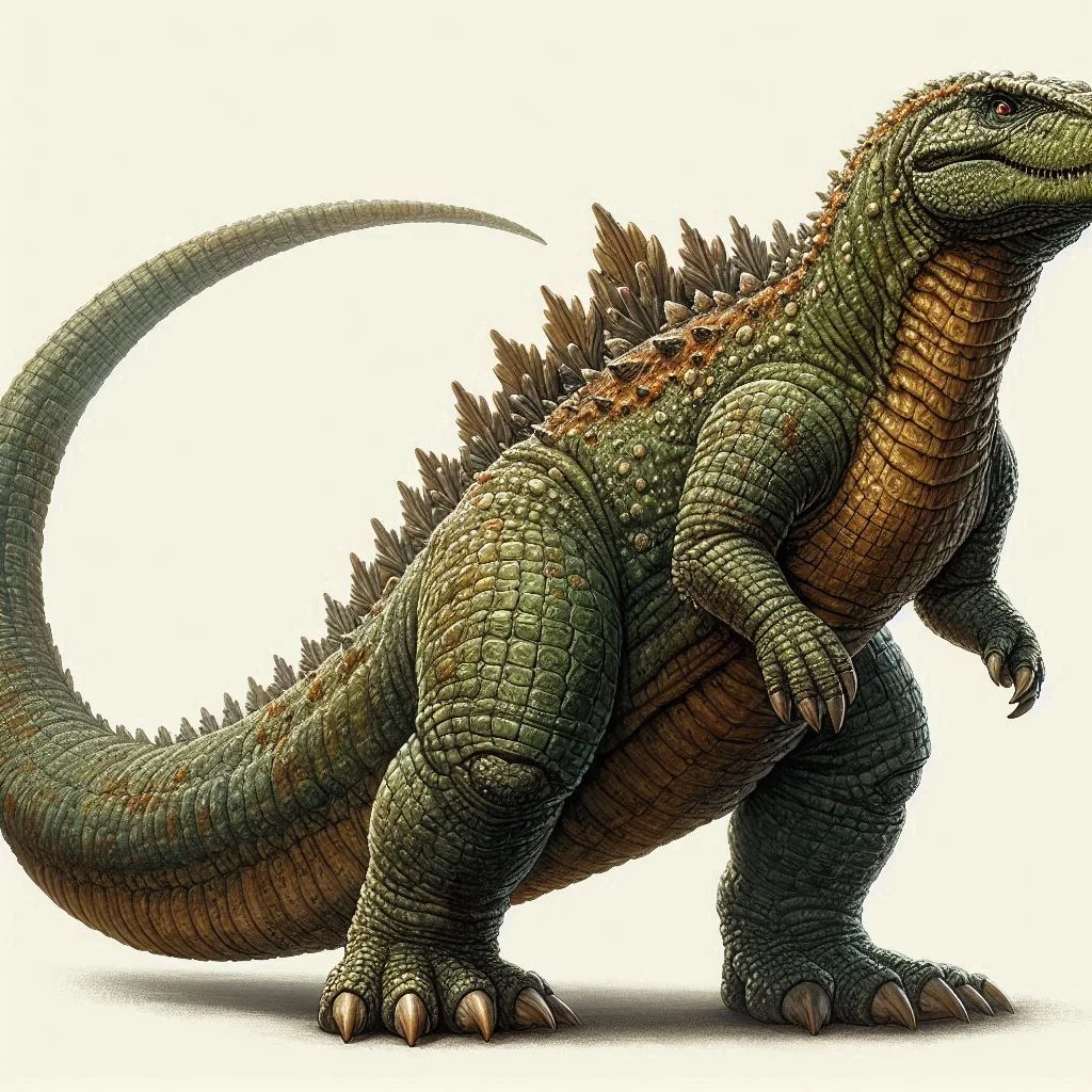 Used AI to reimagine Godzilla as a retro dinosaur. And even as an action figure. picture 3 of 9