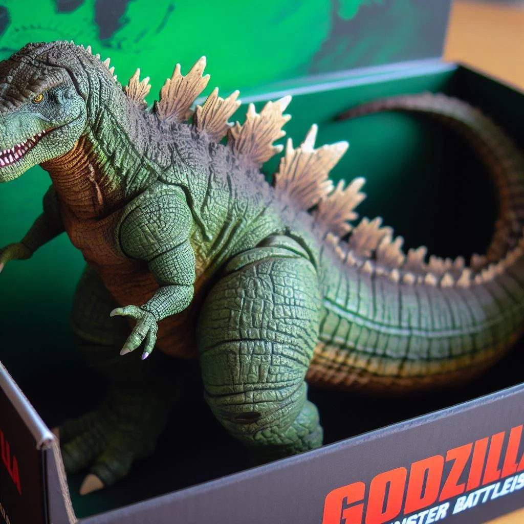 Used AI to reimagine Godzilla as a retro dinosaur. And even as an action figure. picture 4 of 9
