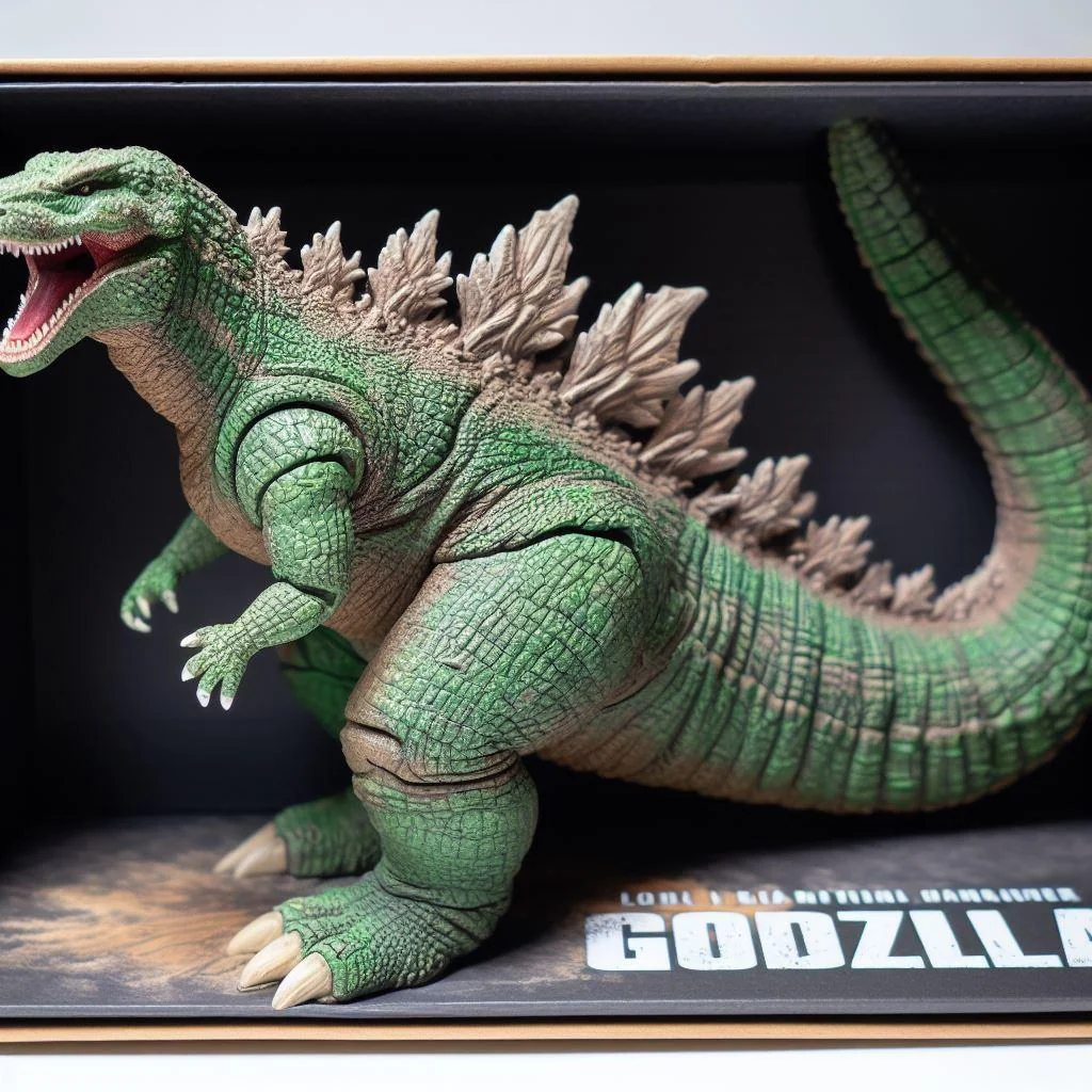 Used AI to reimagine Godzilla as a retro dinosaur. And even as an action figure. picture 5 of 9
