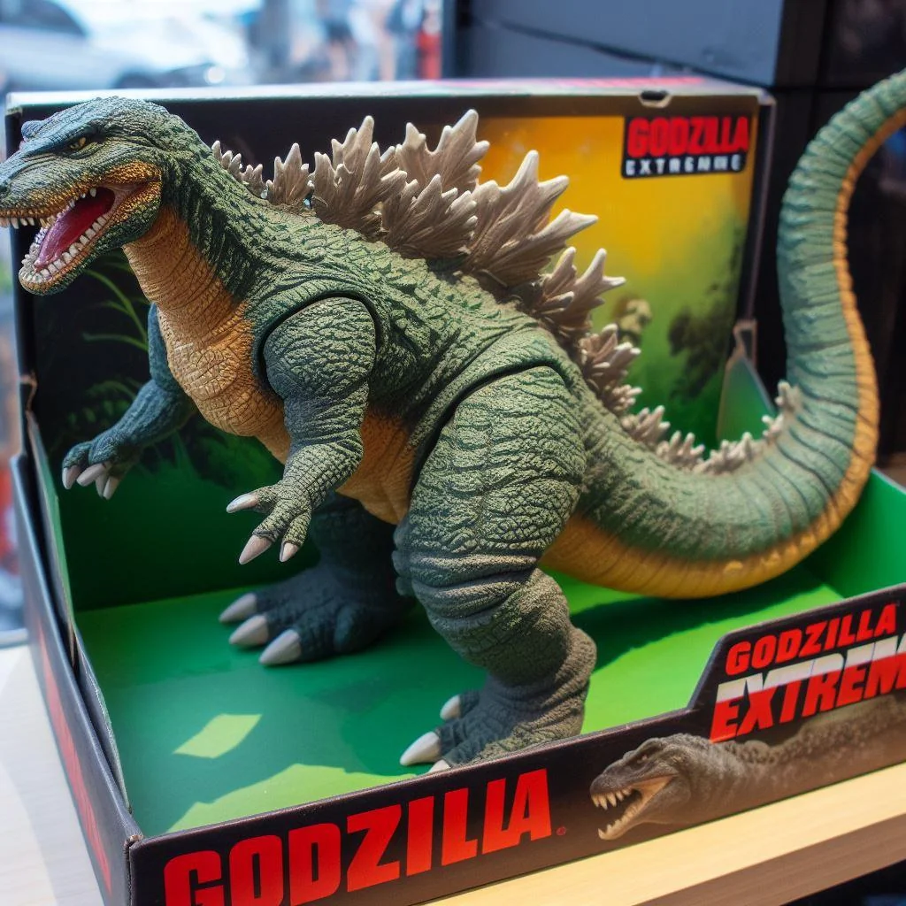 Used AI to reimagine Godzilla as a retro dinosaur. And even as an action figure. picture 6 of 9