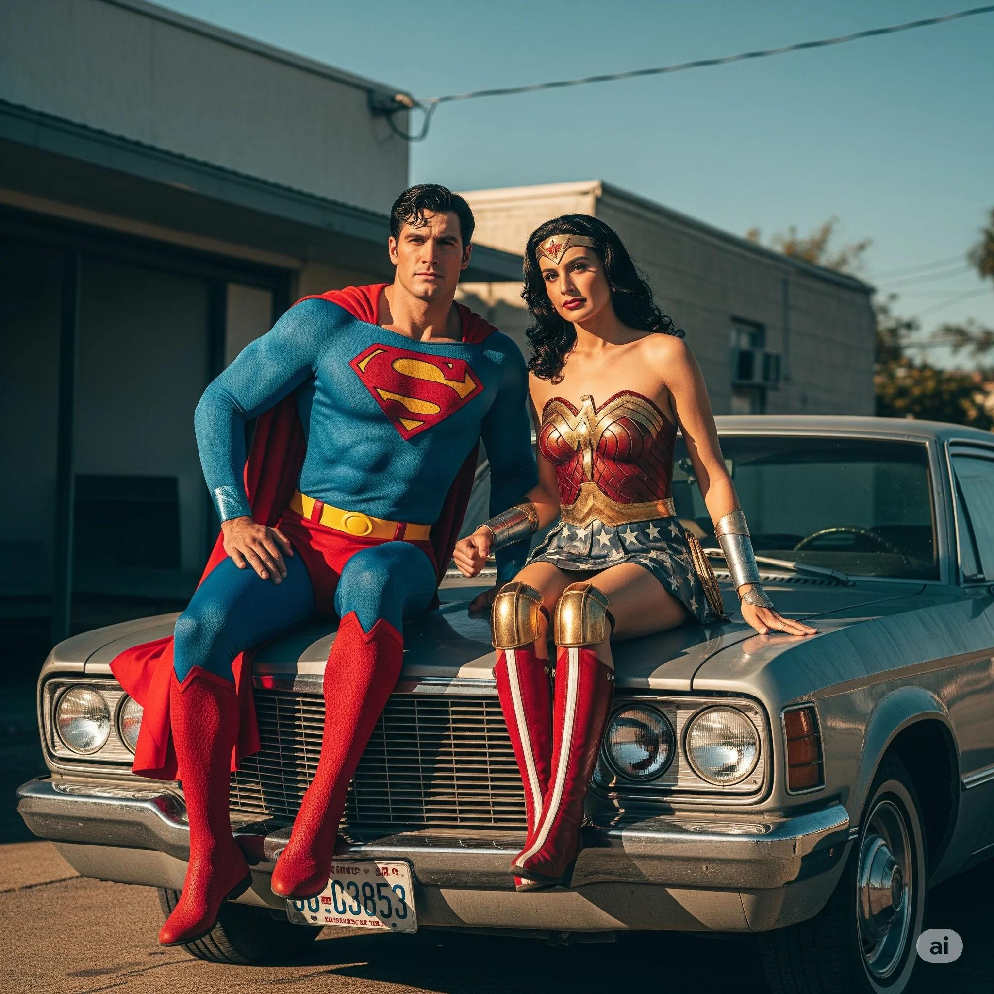 Chatgpt vs Gemini-Superman and Wonder Woman 19's style picture 1 of 2