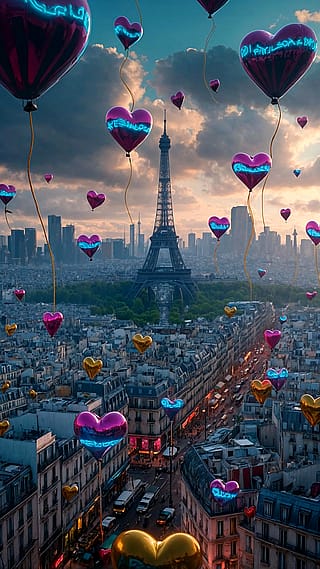 Paris On Valentine's Day'