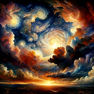 Variations on the famous Starry Night'