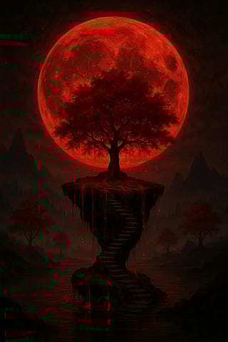 Red moon'