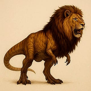 T-Rex/Big Cat fusions: Tigersaurus Rex, White Tigersaurus Rex, Cheetahsaurus Rex, Panthersaurus Rex and Lionsaurus Rex.'