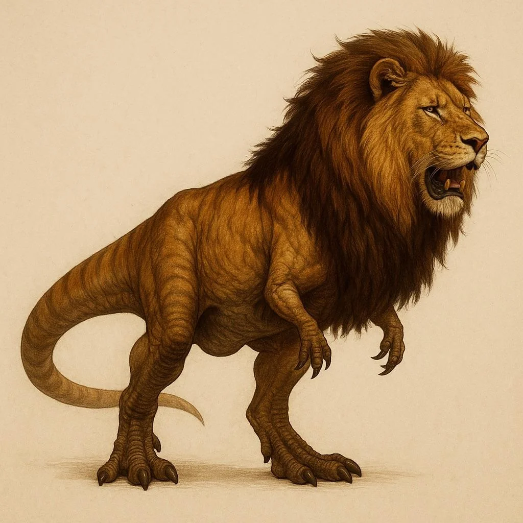 T-Rex/Big Cat fusions: Tigersaurus Rex, White Tigersaurus Rex, Cheetahsaurus Rex, Panthersaurus Rex and Lionsaurus Rex. picture 1 of 5