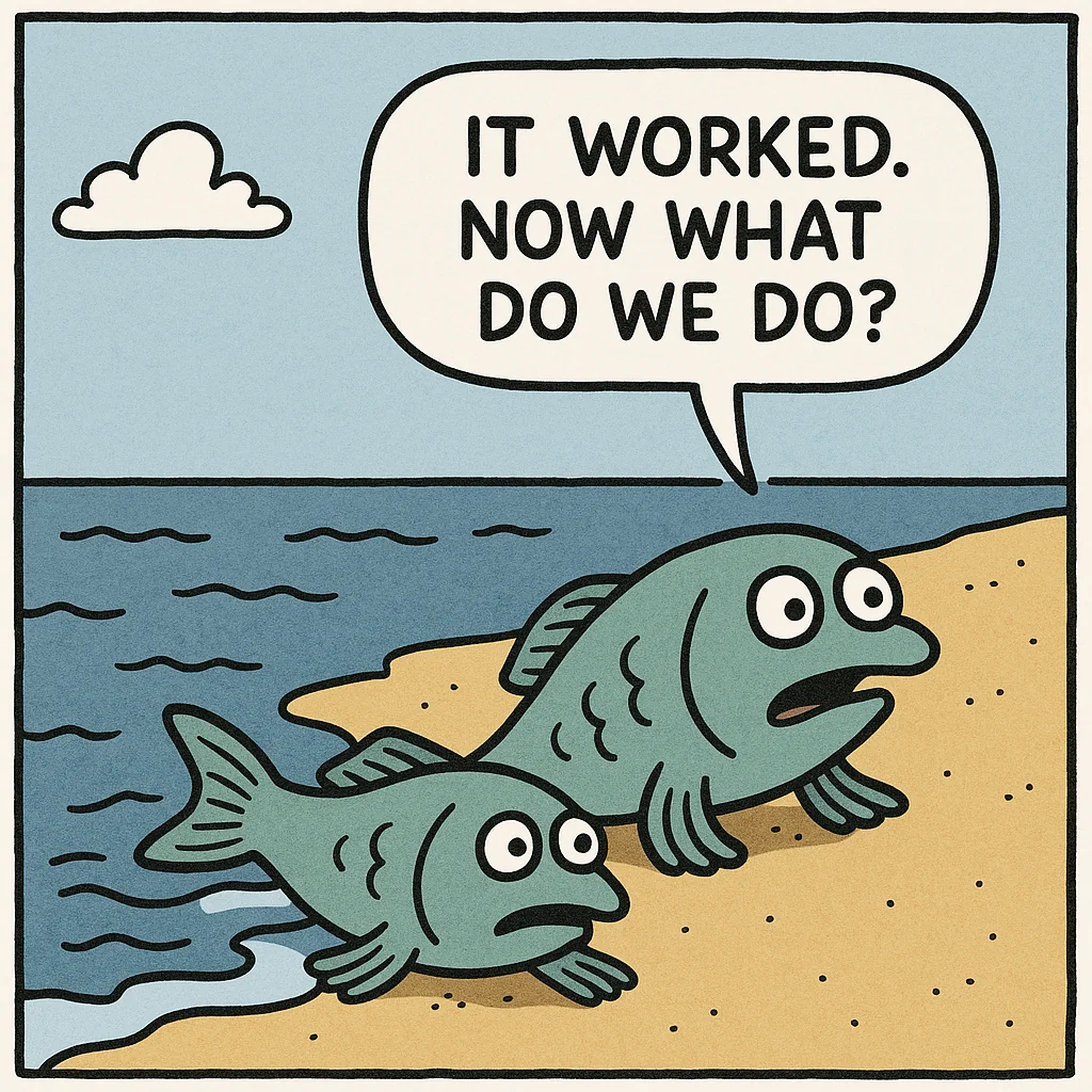 Fish out of water picture 1 of 1