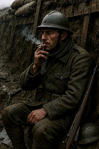 Break cigarette'
