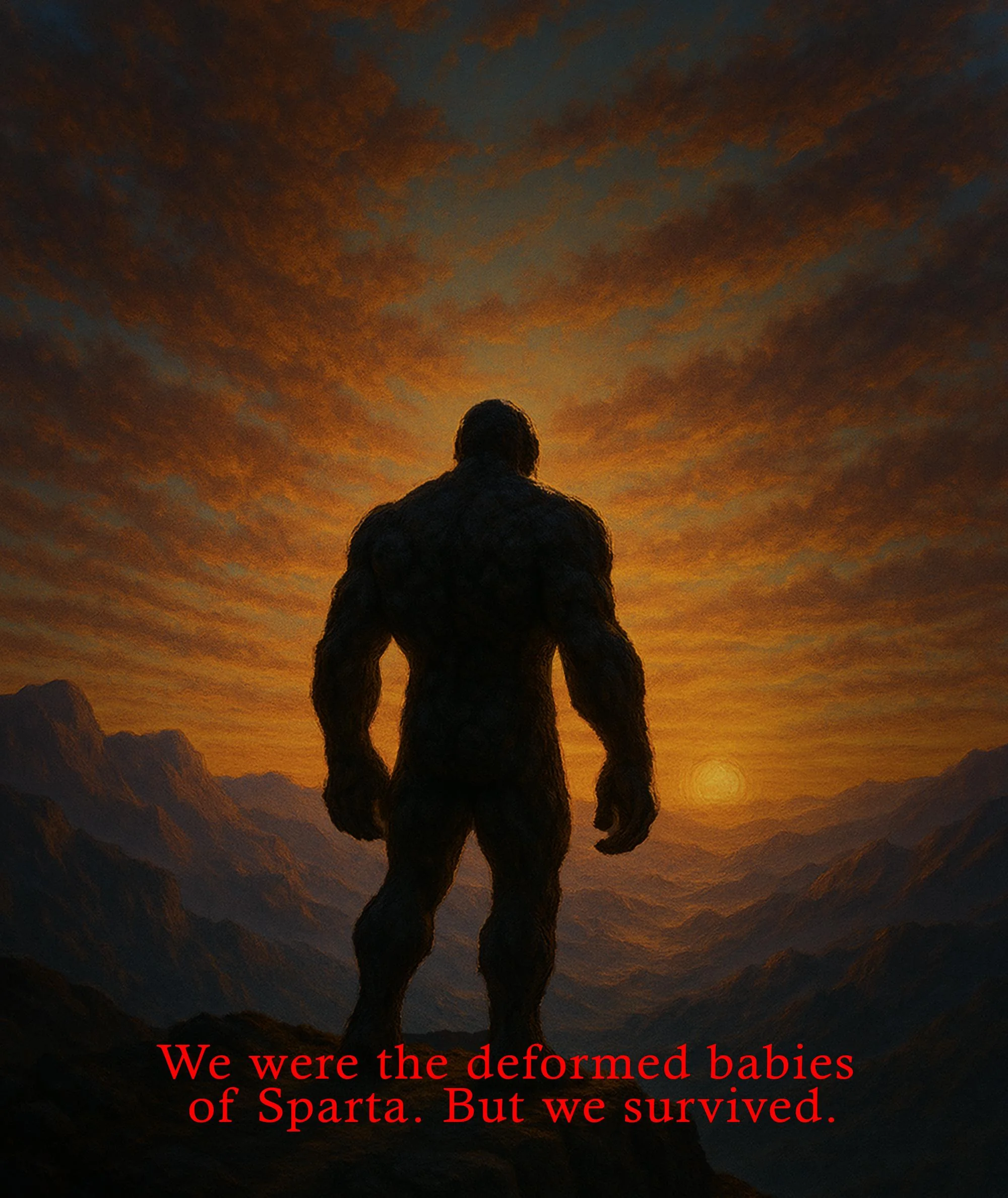 we are the deformed babies of sparta that were thrown over the cliffs (AI COMIC BOOK ART AGES 21-22) picture 2 of 2