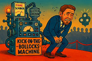 Kick in the bollocks'