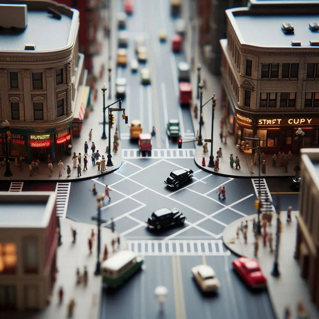 Small town intersections picture 2 of 4