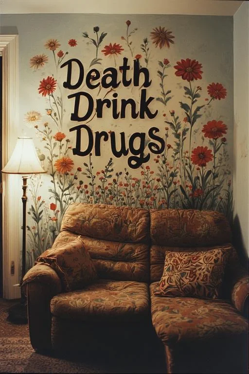 Some houses have wall murals with Live Laugh Love, and then there's mine... picture 1 of 1