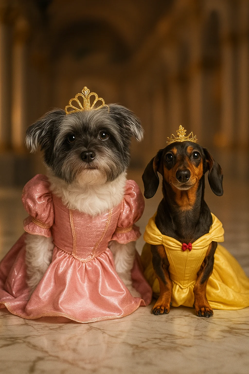 I turned my dogs into princesses. Cute or crazy? picture 1 of 2