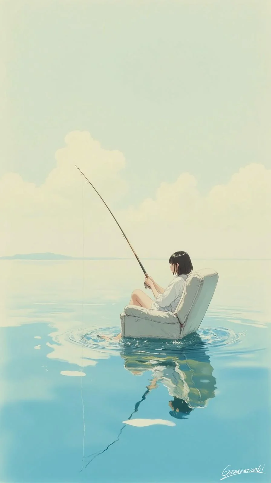 Fishing Girl, Solo and Stylish / Phone Wallpaper Archives picture 1 of 1