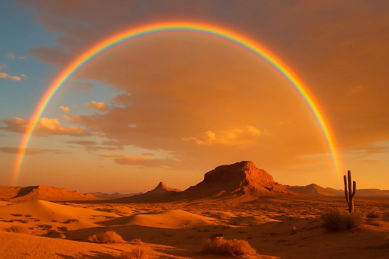 Just a rainbow in the desert 🌵 picture 1 of 1