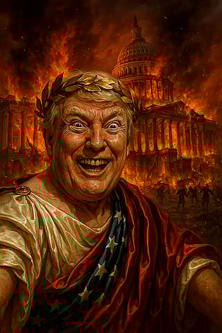 The Emperor Nero of our time is burning down America'