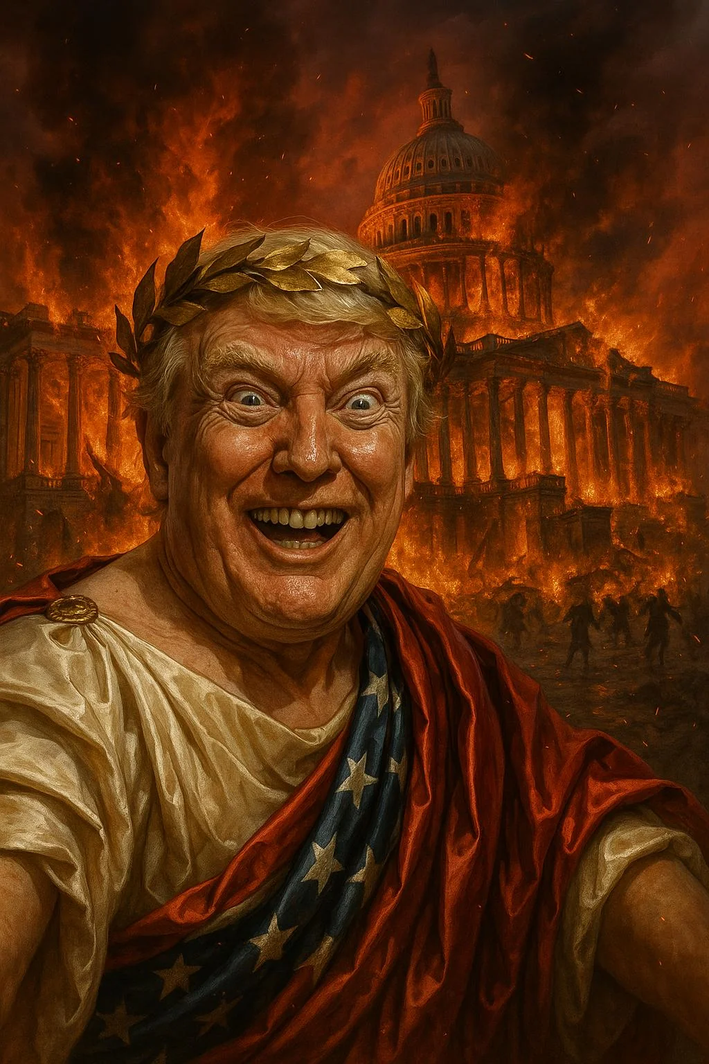The Emperor Nero of our time is burning down America picture 1 of 1