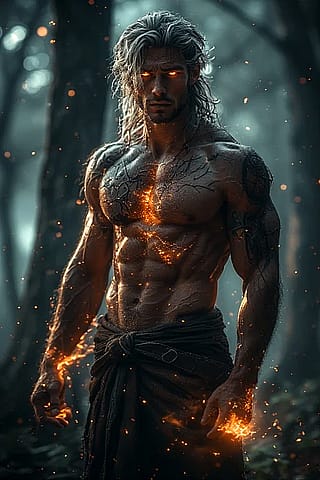 A mythical male hybrid creature'