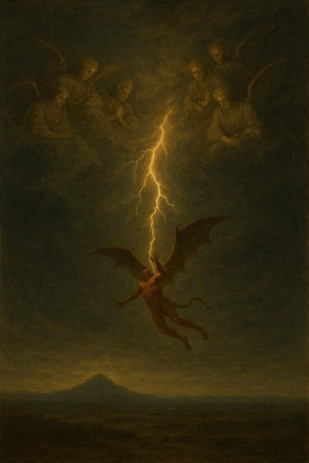 Jesus’s depiction of satan “falling from heaven like lightning” picture 1 of 1