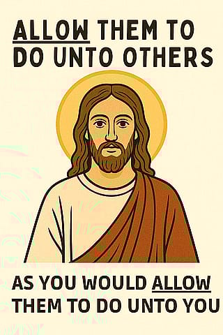 Allow them to do unto others as you would allow them to do unto you'