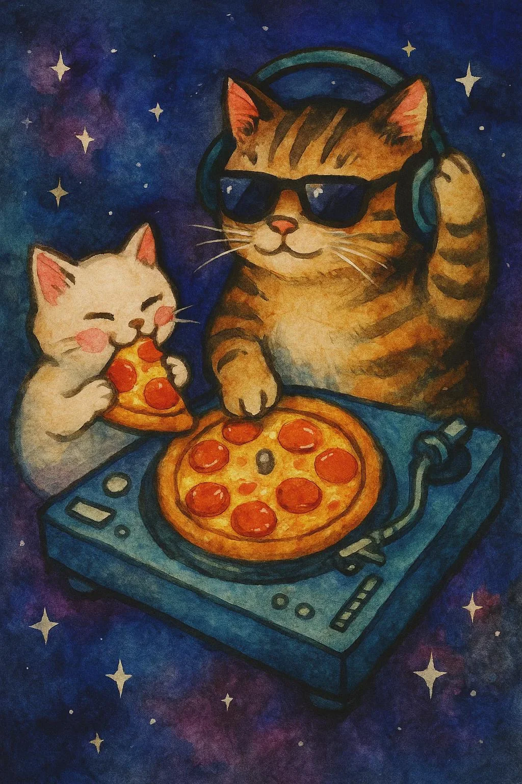 Dig that, pizza cat picture 1 of 1