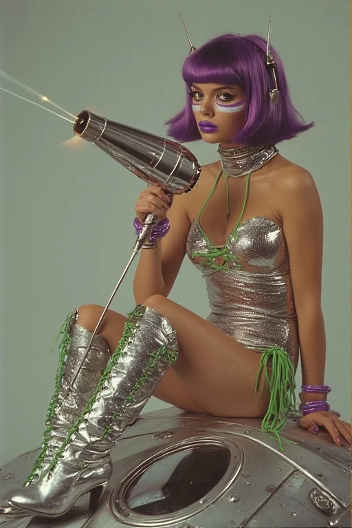 Tried to make the most ridiculous 80s style sci-fi women and they actually turned out ok (8 slides) picture 1 of 8