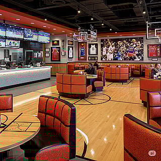 Basketball Themed Restaurant'
