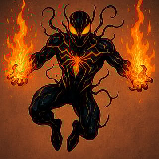 I  Asked AI To Make My Original Symbiote this is what it Gave me'