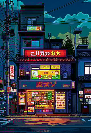 Tokio street at night'