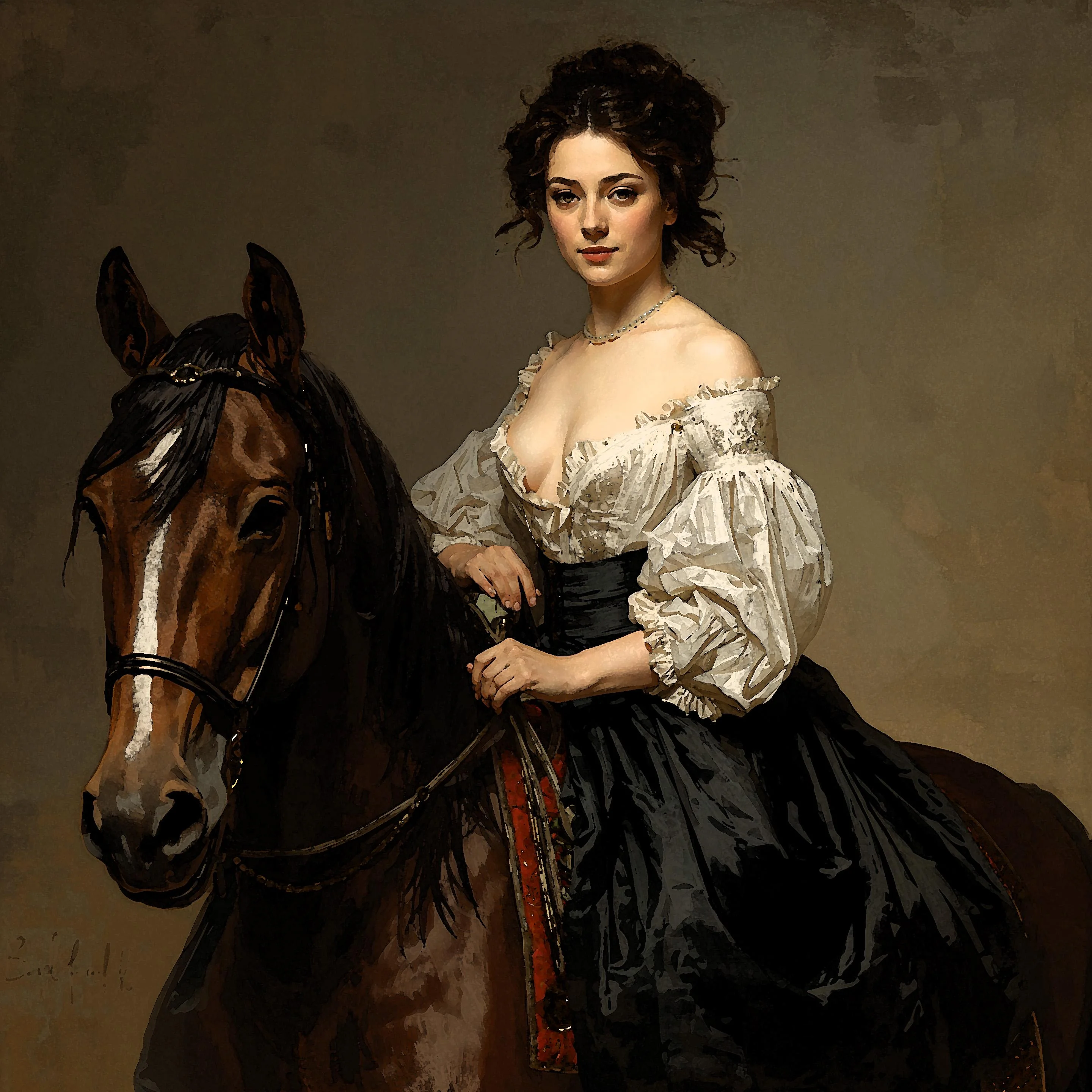 Yolanda on Horse [2025] - 2880x2880 picture 1 of 1