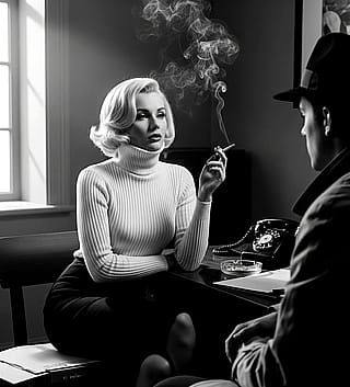 Classic film noir dame'