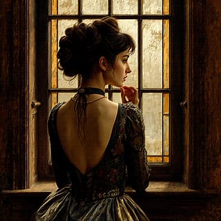 Francesca at the window [2025] 2880 x 2880'