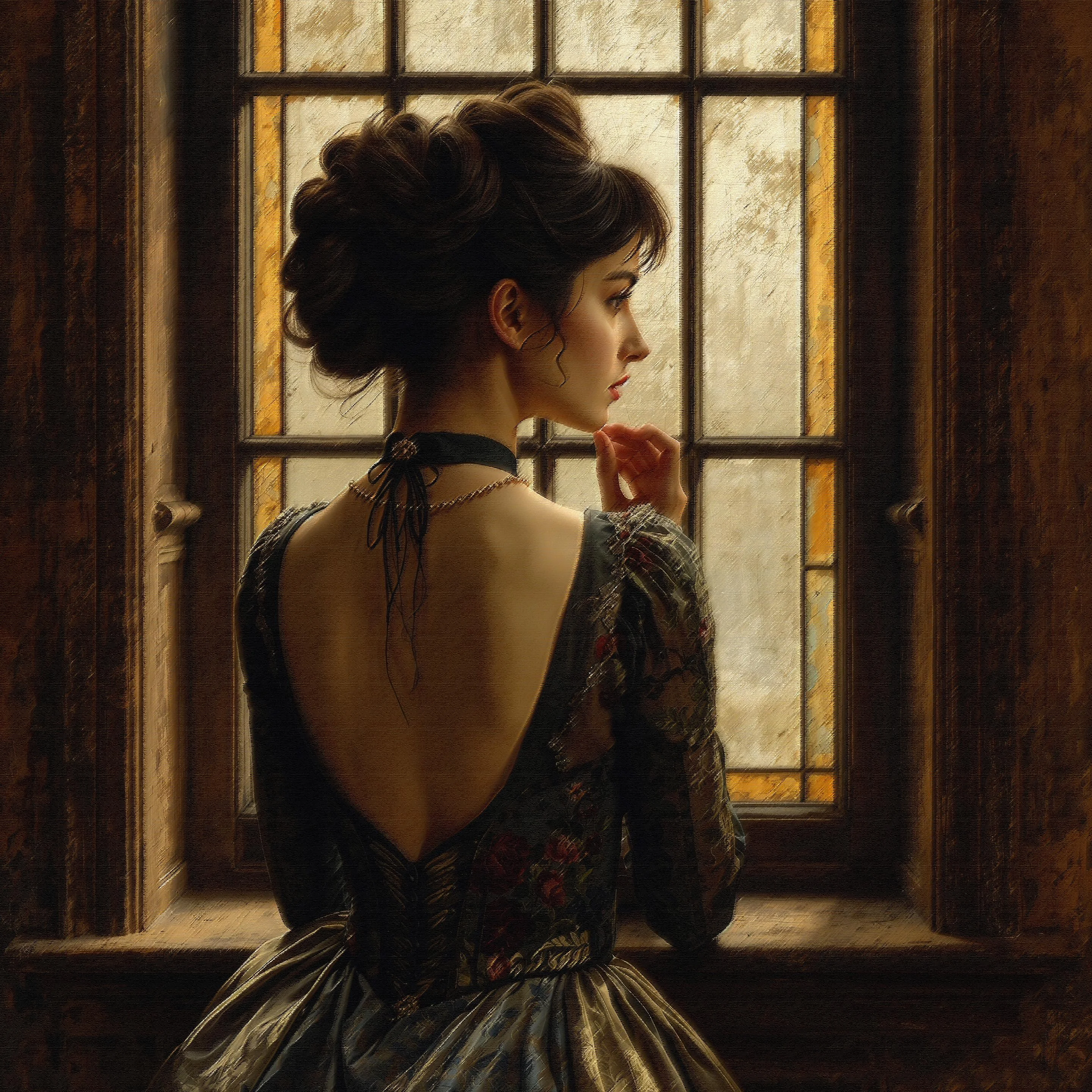 Francesca at the window [2025] 2880 x 2880 picture 1 of 1